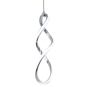 Interlace Collection LED Mini Pendant in Chrome with Clear Silicone Diffuser WAC PD-47821-CH WAS $199.00