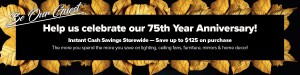 Be Our Guest - 75th Anniversary Sale