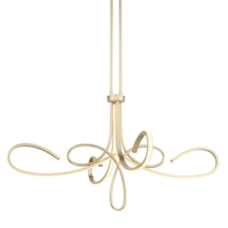 Astor Collection LED Chandelier with Swirling Arms in Soft Gold Minka (George Kovacs) P5437-697-L