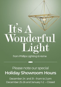 Happy Holidays and Showroom Hours