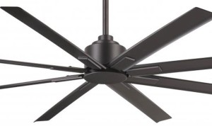 Xtreme Collection 65” 8-Blade Ceiling Fan in Smoked Iron with Smoked Iron Blades Available in 4 finishes and 3 sizes Minka-Aire F896-65-SI