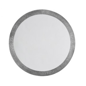 Textured Collection 34” Round Mirror in Etched Nickel Capital Lighting 740708MM