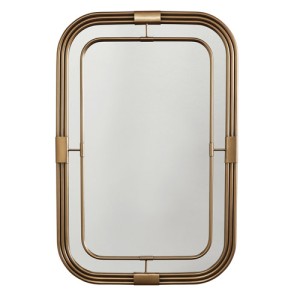 Piper collection 42.5” H x 28.25” W Rectangular Mirror in Aged Brass Capital Lighting 730201MM