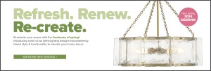 Refresh. Renew. Recreate. New Spring Lighting Designs