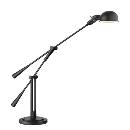 Grammercy Park Collection 1-Light Table Lamp in Matte Black with Z-Lite 741TL-MB