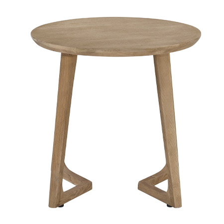 Farley Collection 23.” H X 23.5” W Elm Wood Accent Table 40 West 52561