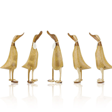 Ducklets Hand-Carved Ducklets in Wood & Bamboo (5 different designs) Dcuk Co. 6017119 Purchased from Enesco