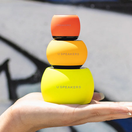 U Mini Speakers Selfie Remote Control Bluetooth Pairing Micro USB Charging Cable Pair & Sync with Other Speakers