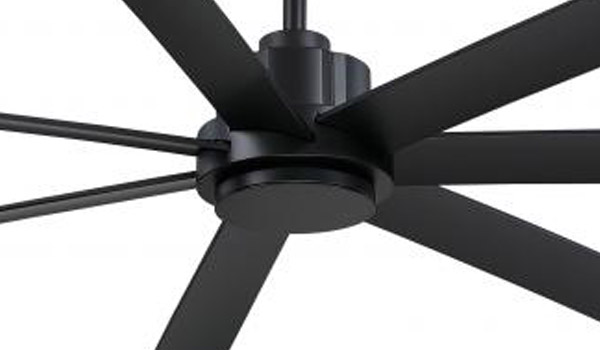 Pendry Collection 72” 7-Blade Ceiling Fan in Black with Black Blades Fanimation FPD6872BLW